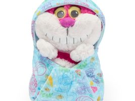 Cheshire Cat Plush in Blanket Pouch – Disney Babies – Small 10”