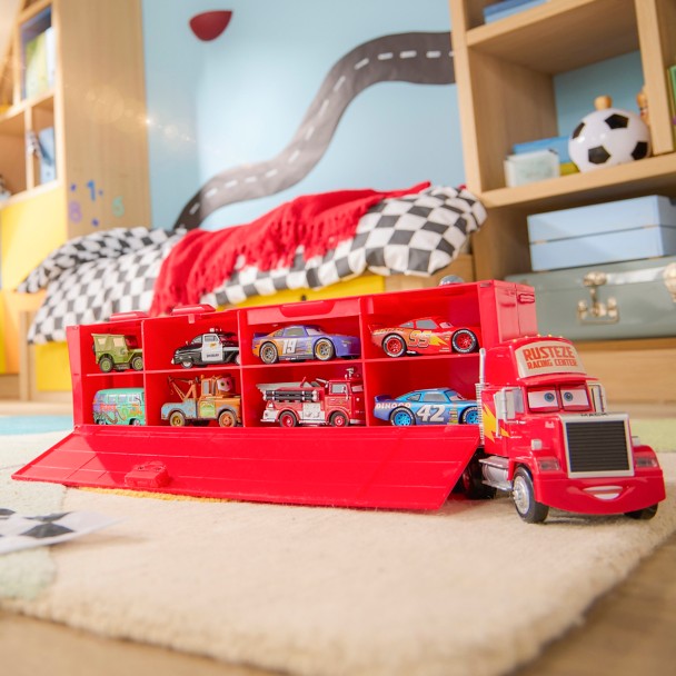 Mack Hauler Truck with Die-Cast Cars - Cars
