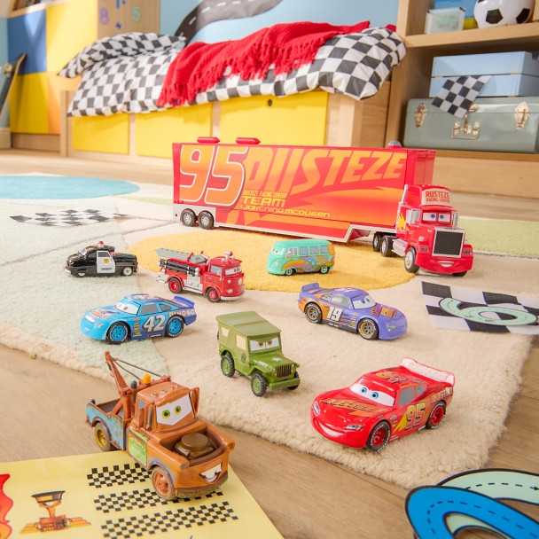 Mack Hauler Truck with Die-Cast Cars - Cars