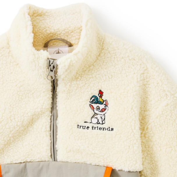 Pua and Hei Hei 1/4 Zip Pullover Jacket for Kids - Moana