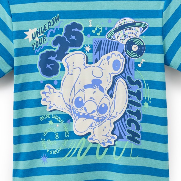 Stitch Striped T-Shirt for Kids - Lilo & Stitch