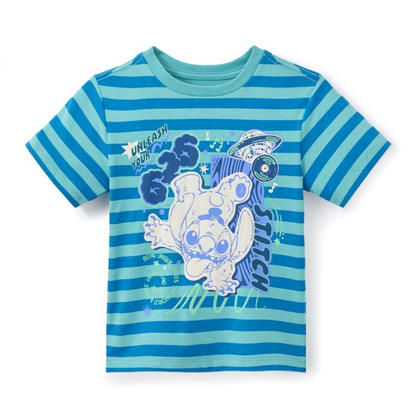 Stitch Striped T-Shirt for Kids - Lilo & Stitch