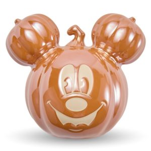 Mickey Mouse Jack-o'-Lantern Stoneware Halloween Candy Bowl