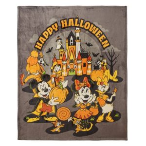 Mickey Mouse and Friends Halloween Fleece Throw