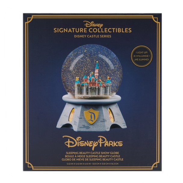 Sleeping Beauty Castle Light-Up Snow Globe - Disneyland