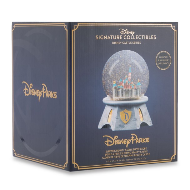 Sleeping Beauty Castle Light-Up Snow Globe - Disneyland