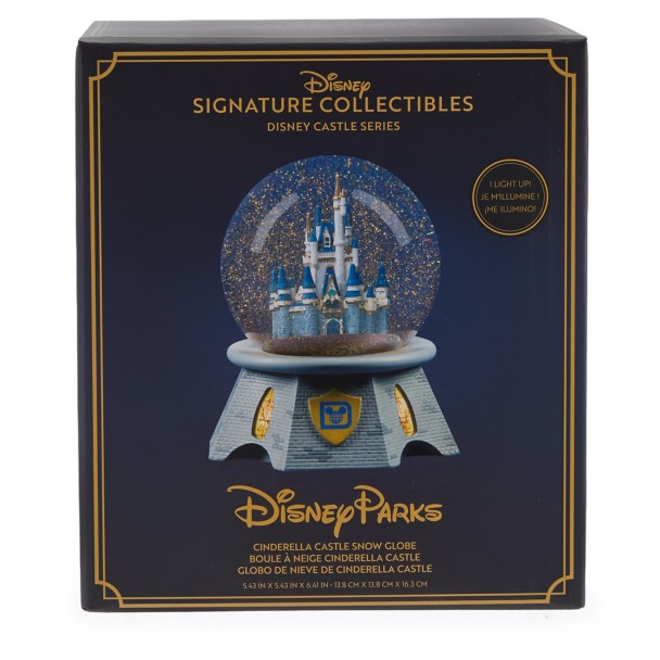 Cinderella Castle Light-Up Snow Globe - Walt Disney World