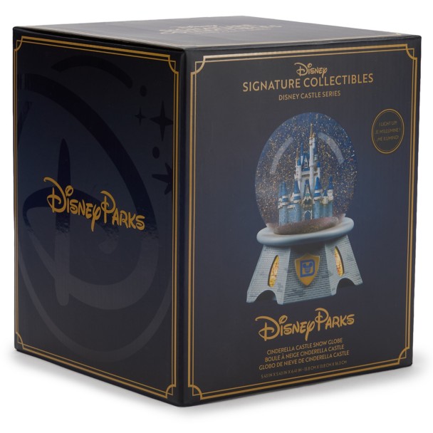 Cinderella Castle Light-Up Snow Globe - Walt Disney World