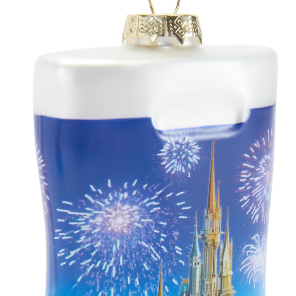 Disney Parks Shopping Bag Glass Ornament