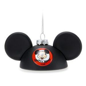 Mouseketeer Ear Hat Glass Ornament - The Mickey Mouse Club