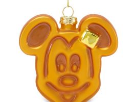 Mickey Mouse Waffle Glass Ornament – Disney Parks