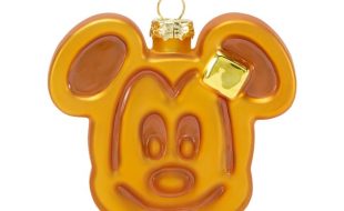 Mickey Mouse Waffle Glass Ornament – Disney Parks