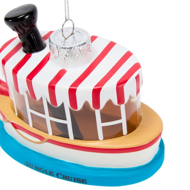 Jungle Cruise Boat Glass Ornament - Disneyland