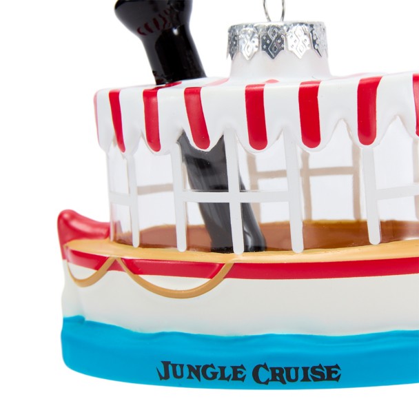 Jungle Cruise Boat Glass Ornament - Disneyland