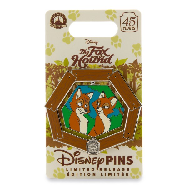 The Fox and the Hound 45th Anniversary Spinner Pin - Limited Release