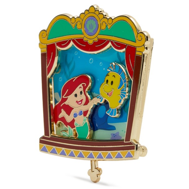 Ariel and Flounder Slider Pin - The Little Mermaid - Disney Magical Theater - Limited Edition