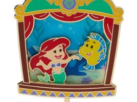 Ariel and Flounder Slider Pin – The Little Mermaid – Disney Magical Theater – Limited Edition
