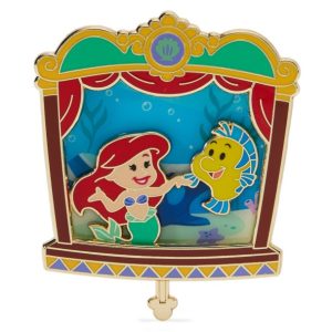 Ariel and Flounder Slider Pin - The Little Mermaid - Disney Magical Theater - Limited Edition