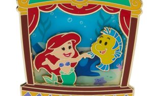 Ariel and Flounder Slider Pin – The Little Mermaid – Disney Magical Theater – Limited Edition