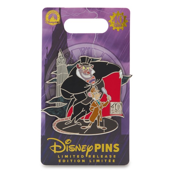 The Great Mouse Detective 40th Anniversary Pin - Limited Edition