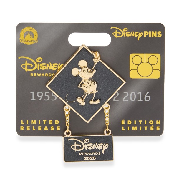 Mickey Mouse Dangler Pin - Disney Rewards 2026 - Disney® Visa® Cardmember Exclusive - Limited Release