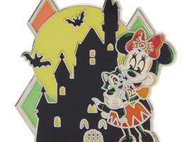 Minnie Mouse and Figaro Glow-in-the-Dark ”Happy Halloween” Pin
