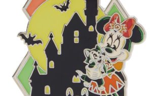 Minnie Mouse and Figaro Glow-in-the-Dark ”Happy Halloween” Pin