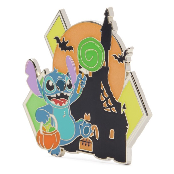 Stitch Glow-in-the-Dark ''Happy Halloween'' Pin - Lilo & Stitch