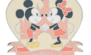 Mickey and Minnie Mouse at Fantasyland Castle ”Happy Place” Pin