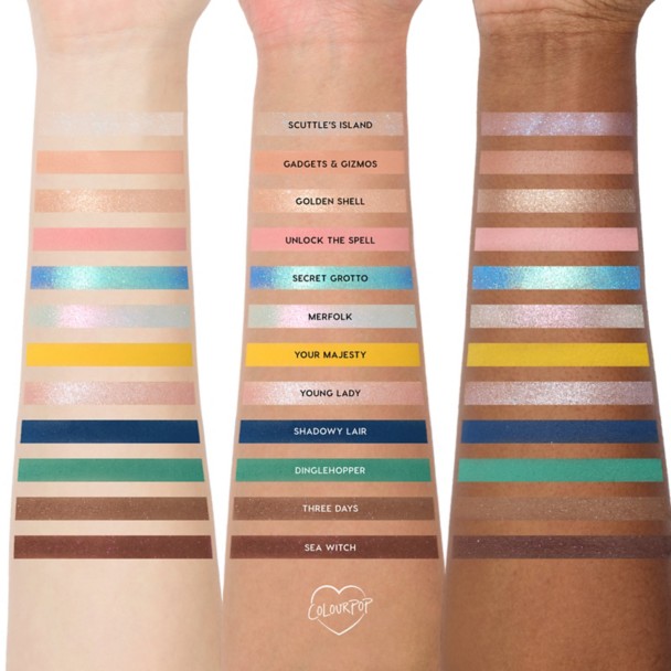 Ariel ''Under the Sea'' Eyeshadow Palette by ColourPop - The Little Mermaid