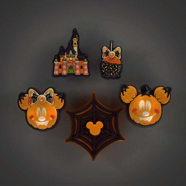 Mickey and Minnie Mouse Halloween Light-Up Jibbitz Set by Crocs
