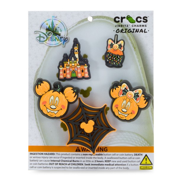Mickey and Minnie Mouse Halloween Light-Up Jibbitz Set by Crocs