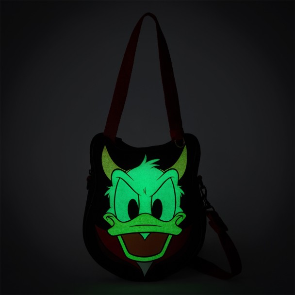 Donald Duck Halloween Glow-in-the-Dark Mini Big Face Canvas Tote
