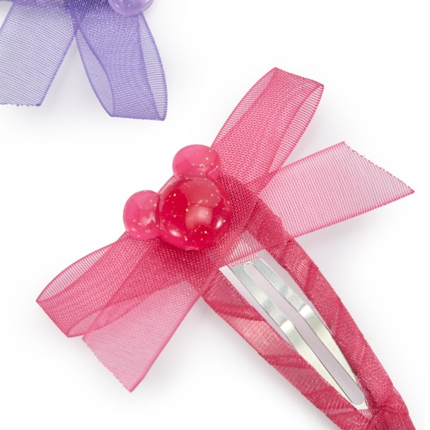 Mickey Mouse Icon Bow Hair Clip Set