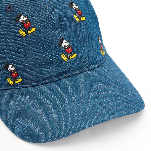 Mickey Mouse Denim Baseball Cap for Adults - Disney Parks