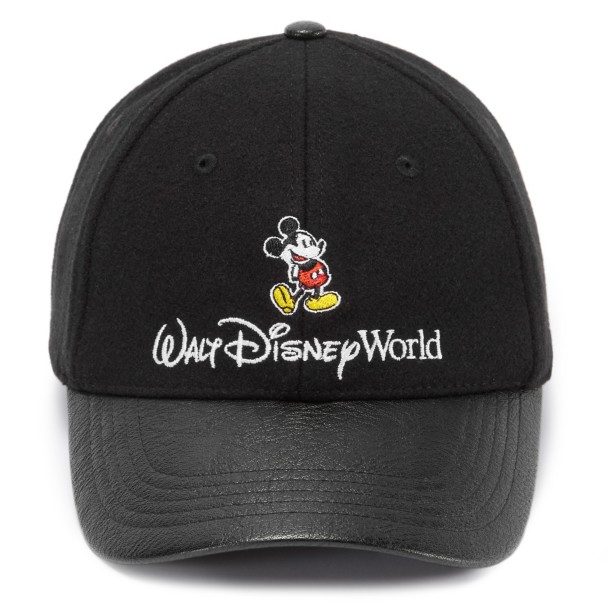 Mickey Mouse Faux Leather Baseball Cap for Adults - Walt Disney World