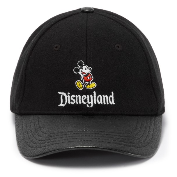 Mickey Mouse Faux Leather Baseball Cap for Adults - Disneyland
