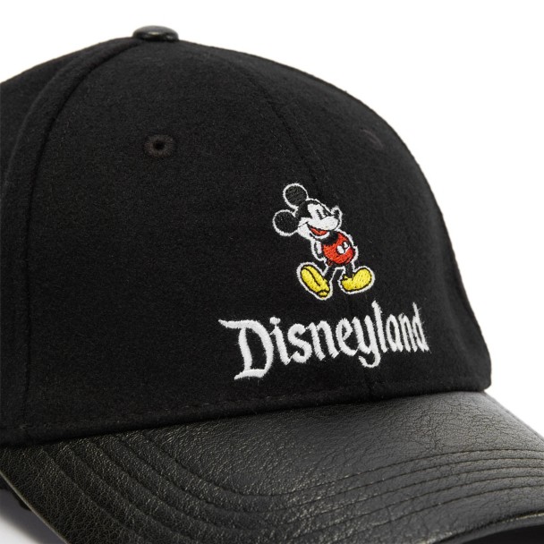 Mickey Mouse Faux Leather Baseball Cap for Adults - Disneyland
