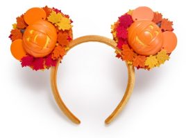 Mickey Mouse Light-Up Jack-o’-Lantern Wreath Ear Headband