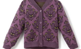 The Haunted Mansion Wallpaper Knit Cardigan for Girls