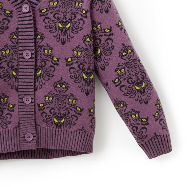 The Haunted Mansion Wallpaper Knit Cardigan for Girls