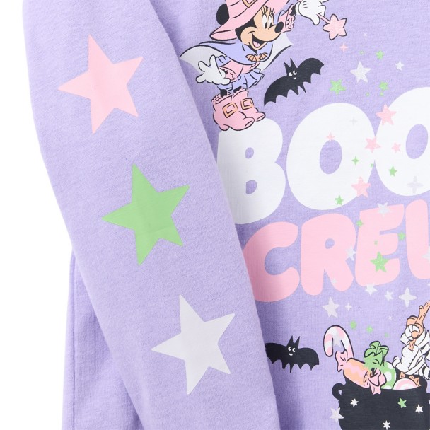 Mickey and Minnie Mouse Halloween Long Sleeve Fashion T-Shirt for Girls