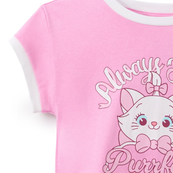 Marie Fashion Ringer T-Shirt for Girls - The Aristocats