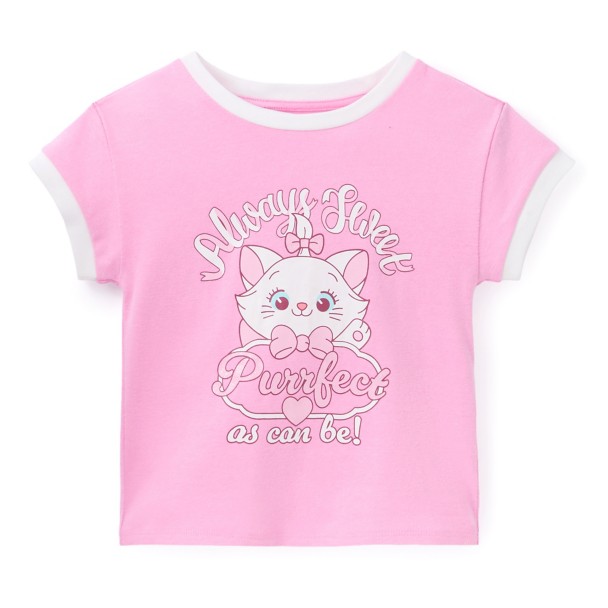 Marie Fashion Ringer T-Shirt for Girls - The Aristocats