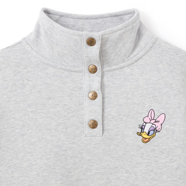 Daisy Duck 1/4 Snap Pullover for Women