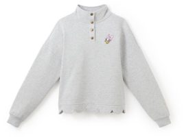 Daisy Duck 1/4 Snap Pullover for Women