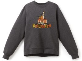 Fantasyland Castle ”Happy Halloween” Pullover Sweatshirt for Women