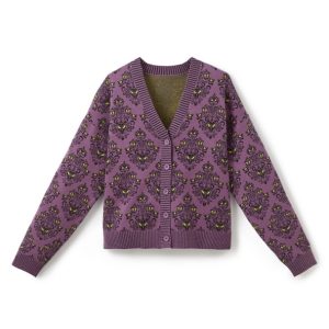 The Haunted Mansion Wallpaper Cardigan for Women