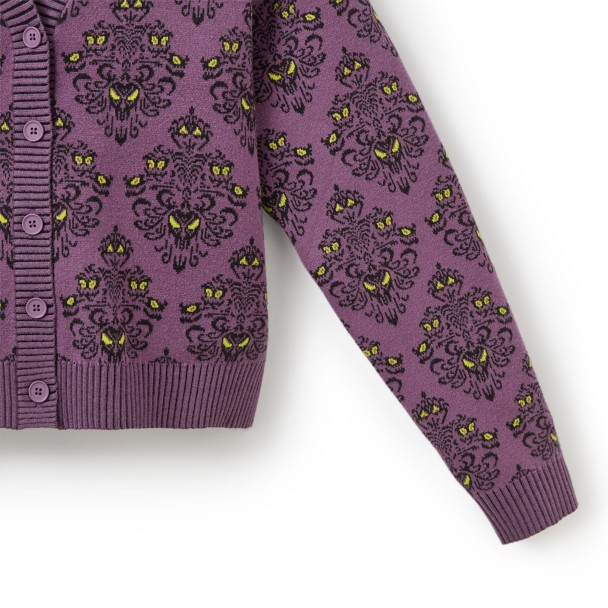 The Haunted Mansion Wallpaper Cardigan for Women