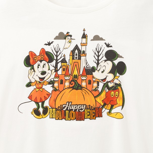 Mickey and Minnie Mouse ''Happy Halloween'' T-Shirt for Women